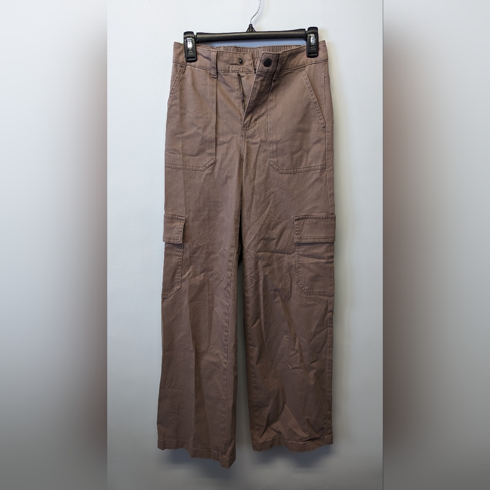 Women's Mauve Straight Cargo Pants - Wild Fable